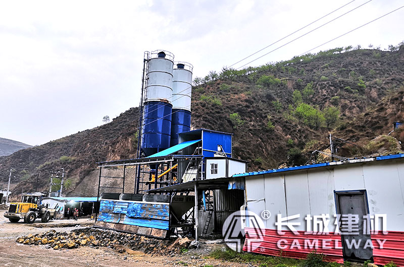 上街混凝土攪拌站工作現場實景