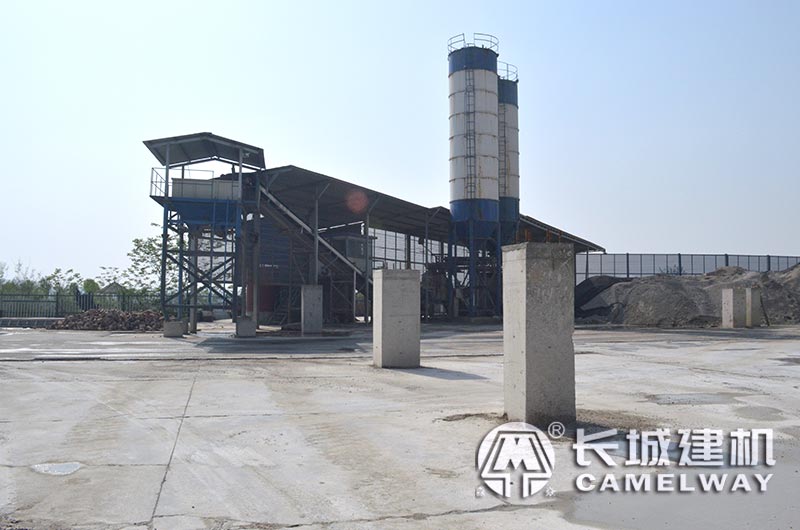 長城建機穩定土拌合站客戶現場